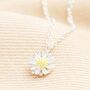 Sterling Silver Daisy Pendant Necklace, thumbnail 1 of 2