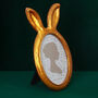 G Decor Bunny Ear Elegance Gold Oval Photo Frame, thumbnail 3 of 7