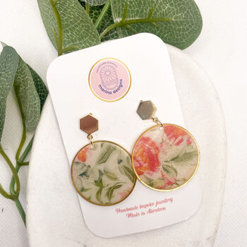 Multicolour Floral Drop Statement Earrings, 2 of 12