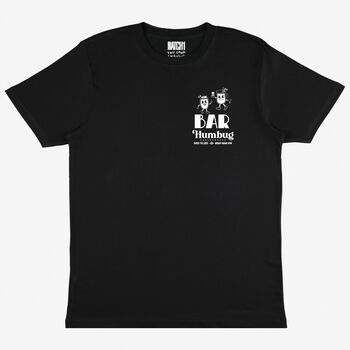 Bar Humbug Graphic Christmas T Shirt In Black, 2 of 2