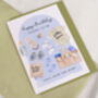 Blue From Baby Bump Birthday Card For Daddy To Be, thumbnail 2 of 3