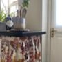 Fall Decor Velcro Sink Skirt, Bespoke Under Cabinet Curtain, thumbnail 1 of 5