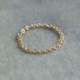 9ct Yellow Gold Trace Chain Ring, thumbnail 1 of 4