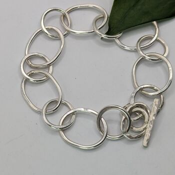 Maxi Links Sterling Silver Bracelet, 5 of 9