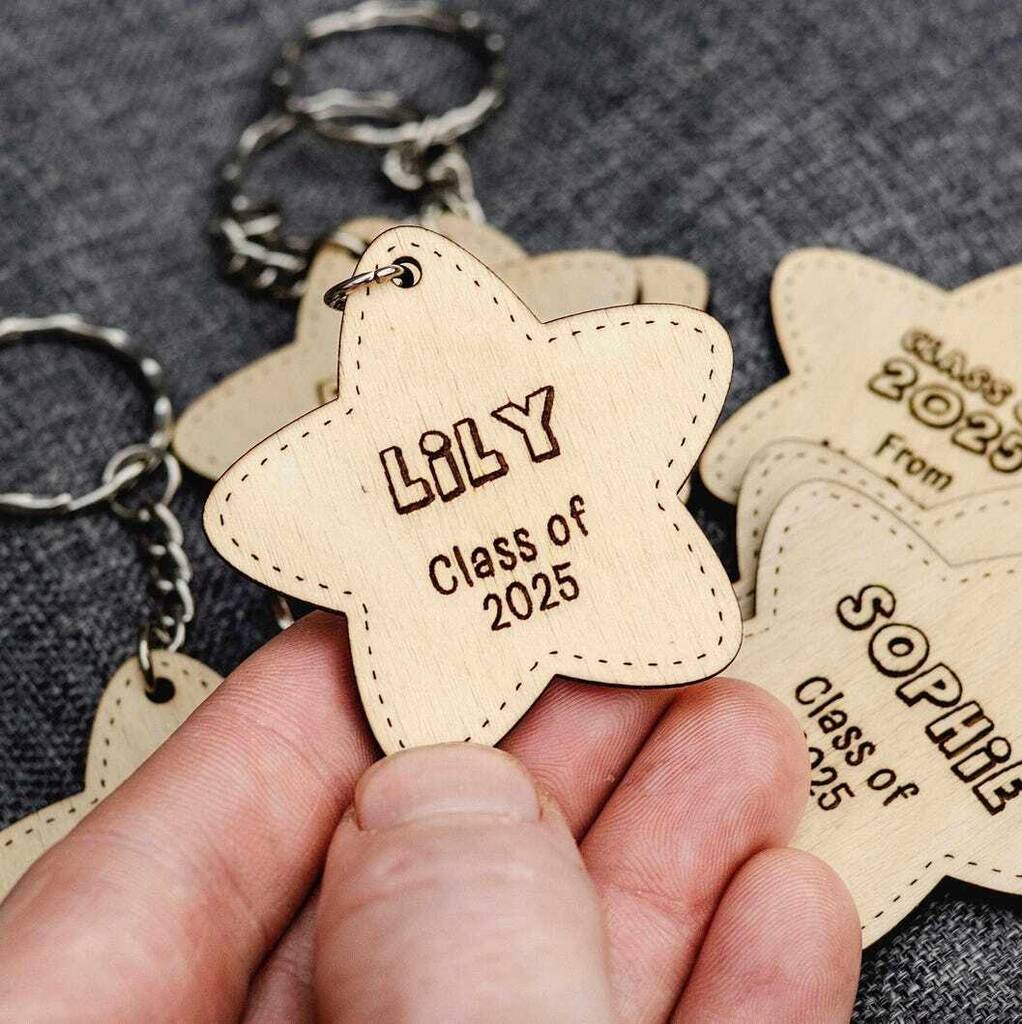Personalised “Class Of 2026” School Leaver Keyring – Engraved Student Gift, 1 of 6