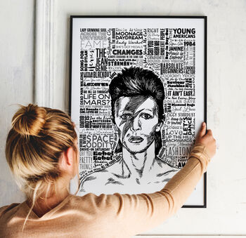 The Songs Of Bowie Illustration Print, 3 of 8