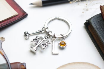 Scales Of Justice Keyring, Personalised Gift, 2 of 10