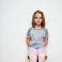 Kids T Shirt Children's Grey Tee For Girls And Boys, thumbnail 4 of 8