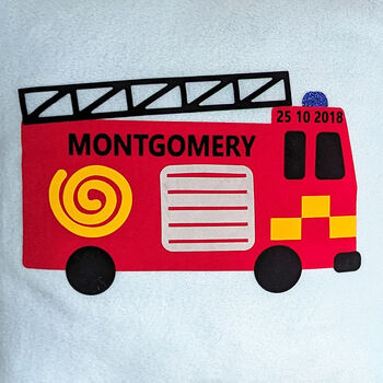 Fire Engine Personalised Cushion, 3 of 3