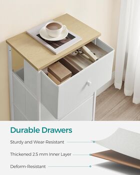 Chest Of Drawers Bedroom Fabric Drawers Storage Unit, 6 of 12