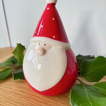 Ceramic Red Plump Santa, 6 of 6