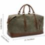 Premium Canvas Holdall With Shoulder Strap, thumbnail 4 of 7