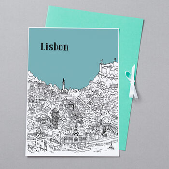 Personalised Lisbon Print, 5 of 10