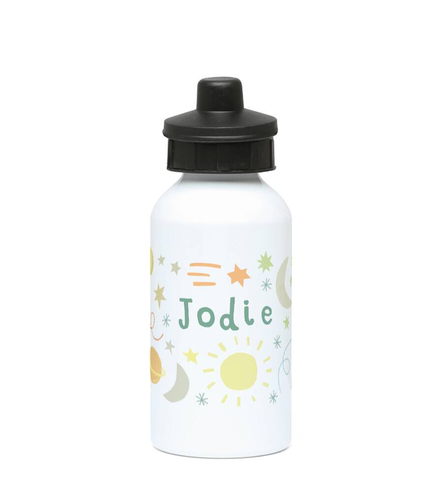Personalised Kids Space Water Bottle, 1 of 5