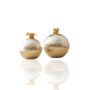 Set Of Two Silver Brass Grape Top Orbs, thumbnail 2 of 4