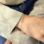 Gold Plated Everyday Minimalist Box Chain Bracelet, thumbnail 2 of 4