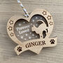 Cat Memorial Personalised Christmas Tree Decoration, thumbnail 3 of 5