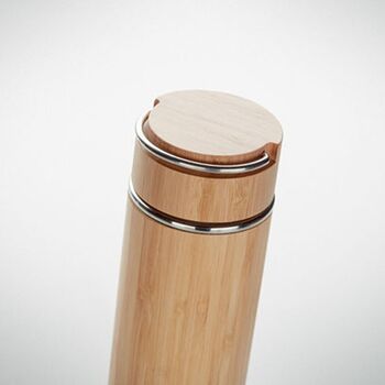 Insulated Bamboo Vacuum Flask, 3 of 11