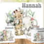 Kids Personalised Animals Placemat, Coaster And Mug Dinner Set, thumbnail 2 of 4