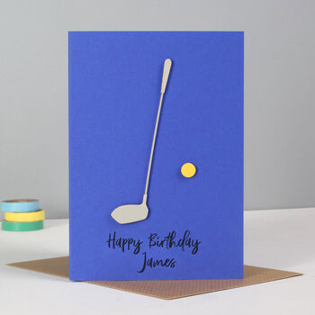 Personalised Golf Birthday Sport Card, 2 of 3