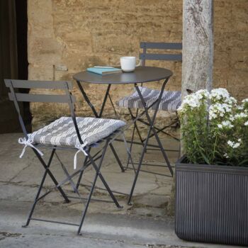 Small Bistro Table And Chair Set Various Colours, 2 of 3