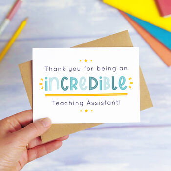 Incredible Teaching Assistant Card, 2 of 10