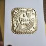 Handmade Personalised Gold Pisces Birthday Card, thumbnail 2 of 4
