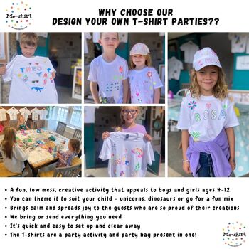 Children's T Shirt Decorating Party Art Activity, 4 of 9