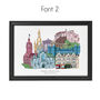 Edinburgh Graduation Skyline Personalised Print, thumbnail 3 of 5