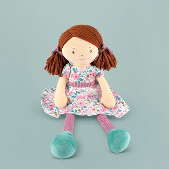 Katy Rag Doll With Personalised Fleece Blanket, 4 of 7