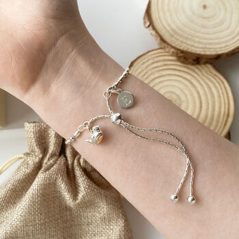 Seed Slider Bracelet With Baby Robin, 2 of 6