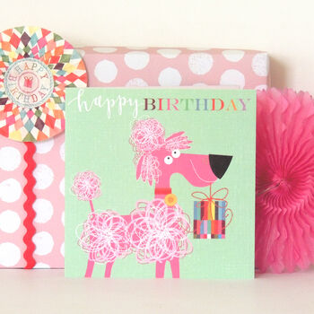 Happy Birthday Poodle Greetings Card, 3 of 5