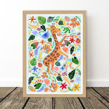 Giraffe Nursery Art Print, 8 of 10