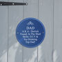 Personalised Blue Heritage Style Plaque Sign, thumbnail 3 of 10