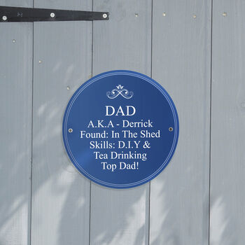 Personalised Blue Heritage Style Plaque Sign, 3 of 10