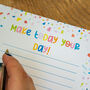 'Make today your day' Notepad, thumbnail 5 of 9