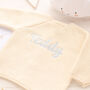 Personalised Baby Boy Cardigan – Name On Back, thumbnail 3 of 12