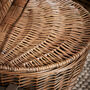 Sage Grey Two Person Oval Picnic Hamper, thumbnail 4 of 8