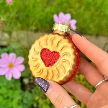Christmas Glass Jam Biscuit Bauble, 2 of 4