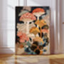 Japanese Mushroom Art Print, thumbnail 1 of 4