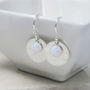 Opal And Silver Earrings 'Luna', thumbnail 2 of 4