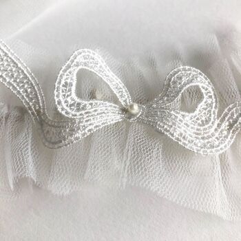 Bow Tulle Wedding Garter, 5 of 8