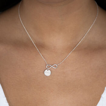 Sterling Silver Infinity Necklace, 2 of 8