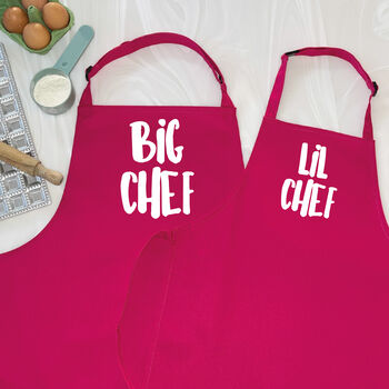 Big / Lil Chef Father And Son Apron Set, 4 of 11