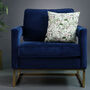 Luxury Super Soft Velvet Cushion Welsh Meadow Floral, thumbnail 6 of 7