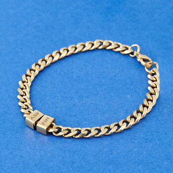 Silver Charm Bracelet, Personalised Name Initials Date Bracelet For Men And Women, 9 of 12