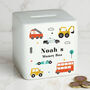 Personalised Vehicles Money Box, thumbnail 1 of 5