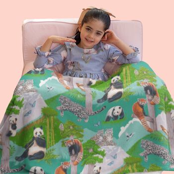 China Animals Kids Fleece Blanket, 5 of 10