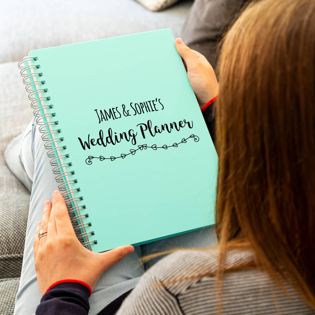 Personalised Wedding Planner Acrylic Notebook, 1 of 7