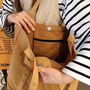 Yellow Extra Large Canvas Shopping Tote Bags For Summer, thumbnail 4 of 6